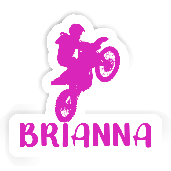 Motocross Rider Sticker Brianna Notebook Image