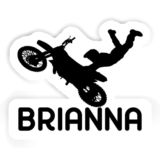 Brianna Sticker Motocross-Fahrer Notebook Image