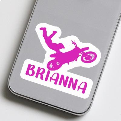 Brianna Autocollant Motocrossiste Notebook Image