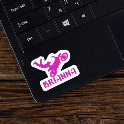 Sticker Motocross Rider Brianna Laptop Image