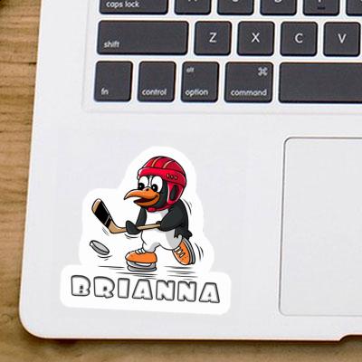 Brianna Sticker Ice Hockey Penguin Laptop Image