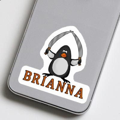 Sticker Brianna Kampfpinguin Notebook Image