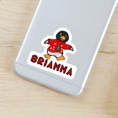 Sticker Brianna Christmas Penguin Gift package Image