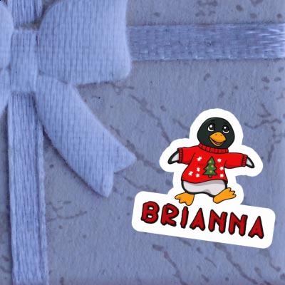 Sticker Christmas Penguin Brianna Gift package Image