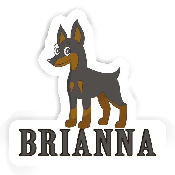 Pinscher Sticker Brianna Laptop Image