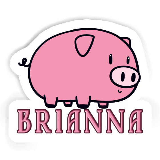 Aufkleber Schwein Brianna Image