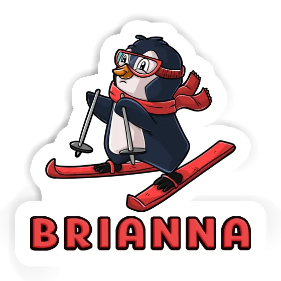 Sticker Brianna Skier Laptop Image