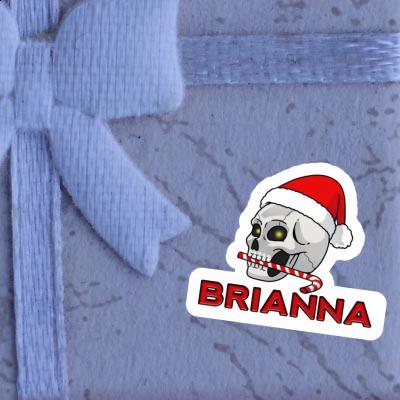 Brianna Sticker Christmas Skull Laptop Image