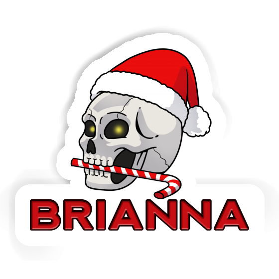 Brianna Sticker Christmas Skull Image