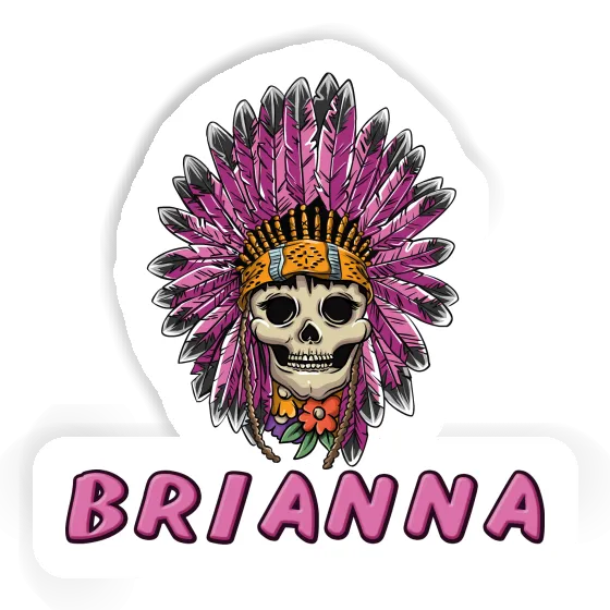 Aufkleber Frauen Totenkopf Brianna Image