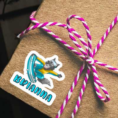 Sticker Brianna Snowboarder Gift package Image