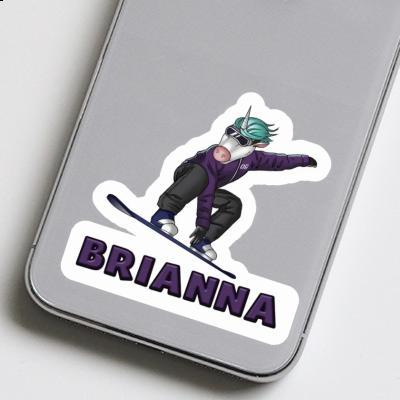 Sticker Brianna Snowboarder Laptop Image