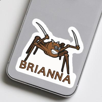 Sticker Brianna Fighting Spider Laptop Image