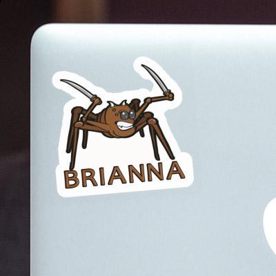 Sticker Brianna Fighting Spider Notebook Image