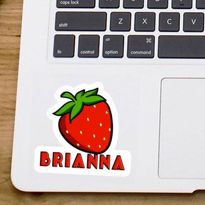 Sticker Erdbeere Brianna Laptop Image