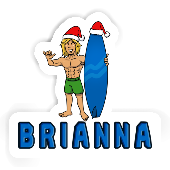 Christmas Surfer Sticker Brianna Gift package Image