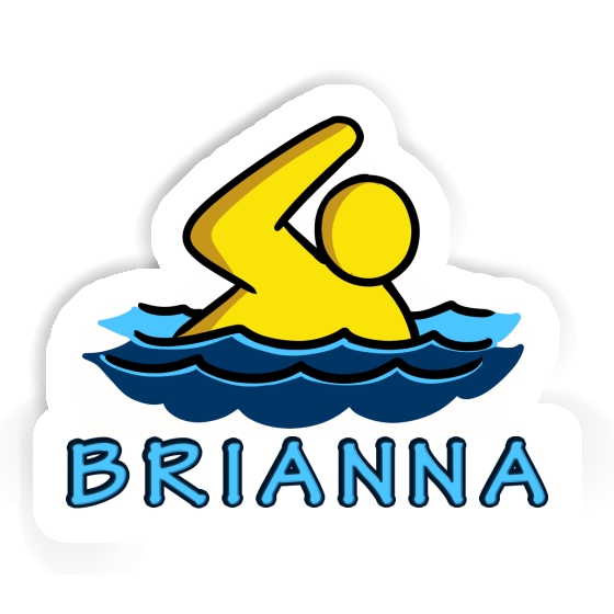 Sticker Swimmer Brianna Notebook Image