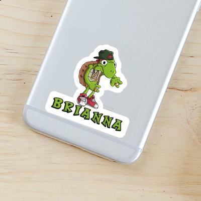 Sticker Brianna Hip Hop Turtle Laptop Image