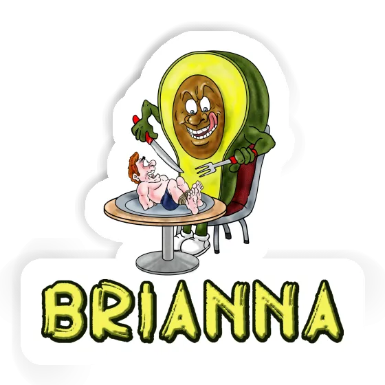 Aufkleber Avocado Brianna Notebook Image