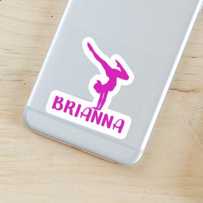 Sticker Brianna Yoga Woman Laptop Image