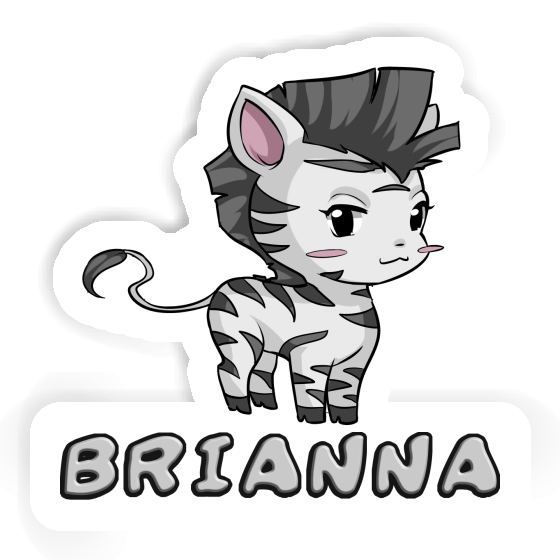 Zebra Sticker Brianna Image