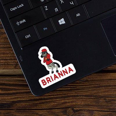 Brianna Sticker Zebra Laptop Image