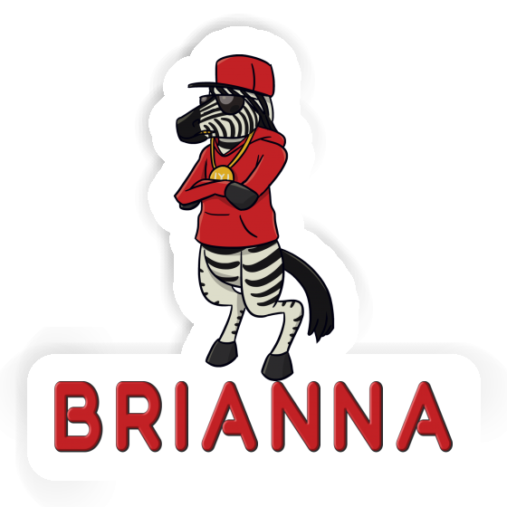 Brianna Sticker Zebra Laptop Image