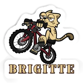 Aufkleber Brigitte Fahrradkatze Image