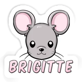 Aufkleber Maus Brigitte Image