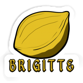 Nuss Aufkleber Brigitte Image