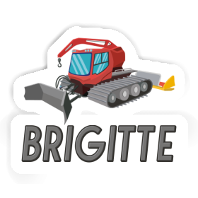 Pistenraupe Aufkleber Brigitte Image