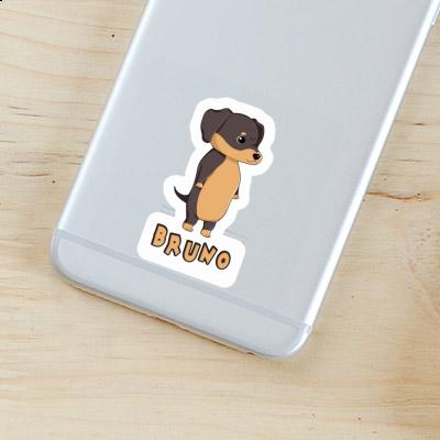 Sticker Bruno Dachshund Gift package Image
