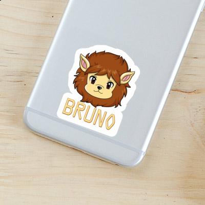 Bruno Autocollant Tête de lion Laptop Image