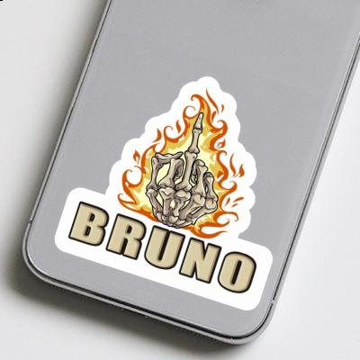 Autocollant Doigt du milieu Bruno Laptop Image