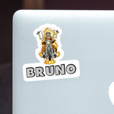 Bruno Sticker Motorradfahrer Laptop Image