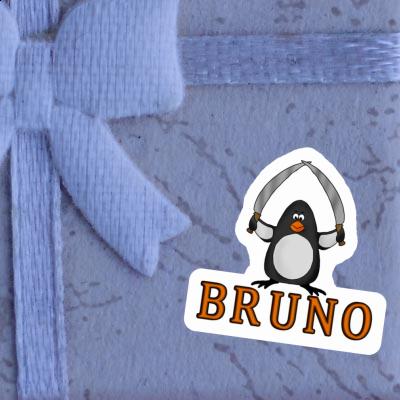Kampfpinguin Aufkleber Bruno Notebook Image