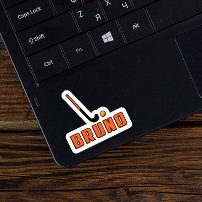 Bruno Sticker Floorball Stick Laptop Image