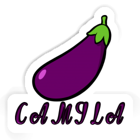 Camila Sticker Aubergine Image