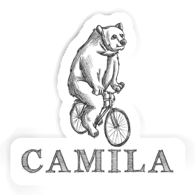 Autocollant Cycliste Camila Image