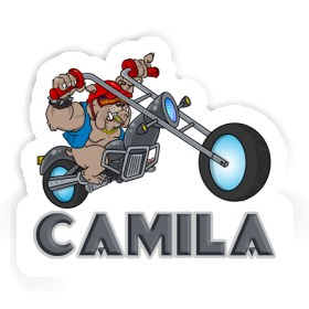 Sticker Camila Motorbike Rider Image