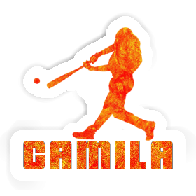 Camila Sticker Baseball Player Image