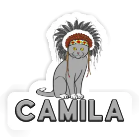 Camila Autocollant Chat Image