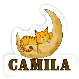 Camila Sticker Sleeping Cat Image