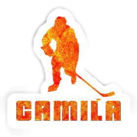 Hockey Player Sticker Camila Image