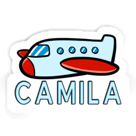 Camila Sticker Airplane Image