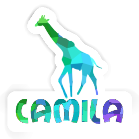 Aufkleber Giraffe Camila Image