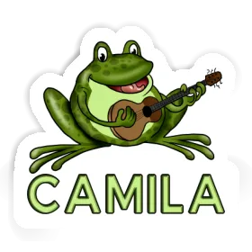 Camila Aufkleber Gitarrenfrosch Image