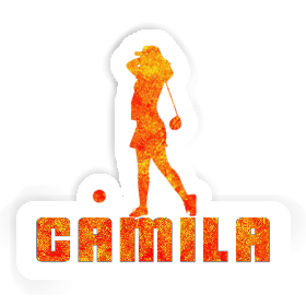 Sticker Camila Golfer Image