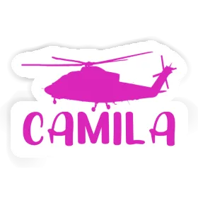 Sticker Camila Helicopter Image