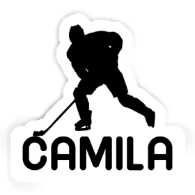 Hockey Player Sticker Camila Image